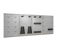 4x Panneaux Perforés Muraux Acier Organisateur Outils Garage Atelier vidaXL