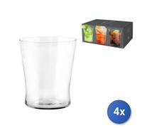 4X Paquet H&H 6 Verres En Verre Coniques CC 370