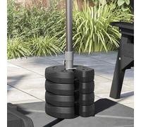 4x Poids pour Belvédère Noir Béton Poids pour Chapiteau Tonnelle Tente vidaXL