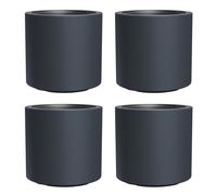 4x HEOS pot de fleurs résistant au gel - anthracite avec insert Contenu 31 L DBHER470