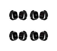 4X Récepteur de Montre Sans Fil pour Serveur, Appel de Restaurant, Téléavertisseur pour Maison, Café, Dentiste, , Bureau, Conférence