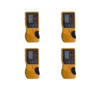 4X Récepteur de Niveau Laser Rotatif à Nivellement Automatique Détecteur de Niveau Laser Rotatif D'Extérieur avec Pince Robuste et Lumière Rouge