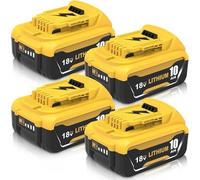 4X Rechange pour DeWalt Batterie 18V 10,0 Ah DCB184 | DCB180 DCB184 DCB200 DCB182 DCB181 DCB201 pour DeWalt Batterie 18V
