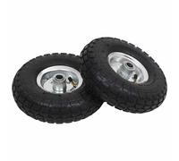 vidaXL Roues de diable 4 pcs. Caoutchouc 4,10 / 3,50 - 4 (260x83)