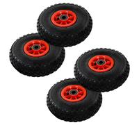 4x Roue de Diable Caoutchouc Pneumatique de Chariot Pneu de Brouette vidaXL