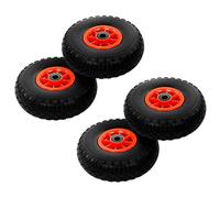 vidaXL Roues de diable 4 pcs – PU solide 3.00-4 (260 x 85 mm)