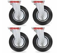 vidaXL Roulettes pivotantes 4 pièces 200 mm