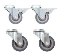 vidaXL Roulettes pivotantes Ø50 mm – avec trou de boulon – Lot de 4