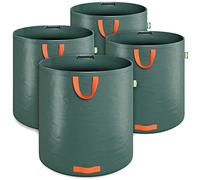 4x Sacs de jardin 500L 50 kg sac de déchets ordures végétaux tissu renforcé pliable hydrofuges sac