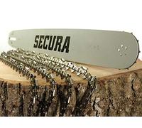 4x SECURA Sägekette 0.325' | 1,5mm | 72TG | 45cm + Schwert 45cm | kompatibel mit: Alpina | Dolmar | Homelite | Husqvarna | Jonsered | Makita | Oleo-Mac | Partner | Solo | Zenoah