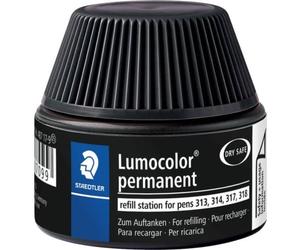4x Staedtler® 487 17-9 Encre fine Lumocolor® refill station pour feutres universels permanents