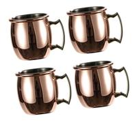 4x tasses en cuivre Moscow Mule, (lot de 4) tasses en cuivre massif, fabriquées à la main - 60 ml .