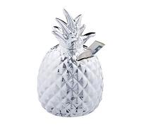 Relaxdays Tirelire ananas argenté en lot de 4
