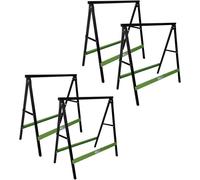 4x tréteau pliable Tréteau de sciage Tréteau de travail pliable Lot de 2 Charge admissible 200 kg/paire Tréteau d'échafaudage