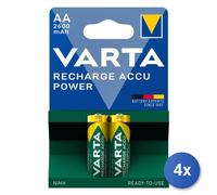 4X Varta Piles Rechargeables Rech.Accu Power AA 2600mAh Blister 2