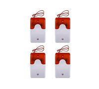 4X Wired Strobe Avertissement Sirène Durable 12 V Son Alarme Clignotante Son Son Siren Corne Système D'Alarme de Sécurité à Domicile 115Db