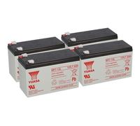 4x Yuasa batterie plomb-acide NP7-12L Pb 12V 7Ah VdS, Faston 6,3 UPS