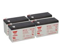 4X Yuasa Blei-Akku NP7-12L Pb 12V 7Ah VdS, Faston 6,3 USV