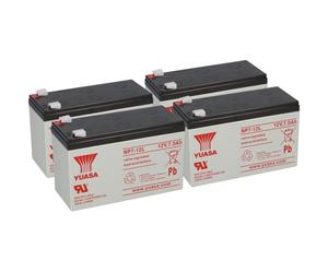 4X Yuasa Blei-Akku NP7-12L Pb 12V 7Ah VdS, Faston 6,3 USV