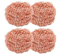 4XBrosse À Vaisselle,Éponge En Cuivre Pour Cuisine,Gratounette Heavy Duty,Nettoyage Casseroles,Bols,Buses De Fer,Anti-Rayures Et Anti Taches Pour Four,Grille,Ustensiles Culinaires,Résistant Et Durable