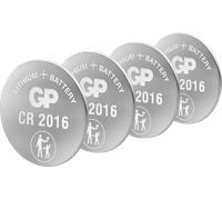 4XCR 2016 GP - Pile bouton lithium, 3 V, 90 mAh, 20,0 x 1,6 mm, lot de 4