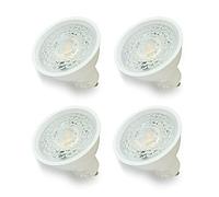 4xSweier Ampoules LED 5W GU10 38° Angle de rayonnement 430lm Angle de rayonnement 430lm, Blanc chaud 3000K Spot LED GU10 220-240V, 5W équivalent à 50W halogène.Non-dimmable