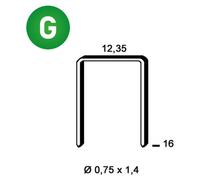 5 000 Agrafes Galvanisées Ak-16 - 12.35x16x0.75x1.4 mm - D-Work