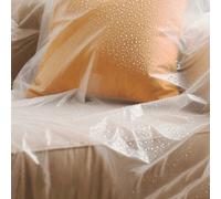 5/1 pièce Housse de mobilier transparente surdimensionnée - Matériau plastique durable avec bande élastique serrée, convient à tous les temps, protège le canapé, la table et le banc de la pluie, de la