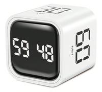 5/10/30/60 minutes et minuteur numérique personnalisable en forme de cube, minuteur d'efficacité, minuteur de cuisine, minuteur de bureau avec vibration et alarme réglable, convient pour la gestion de