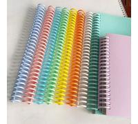 5/10 pièces Anneaux de reliure amovibles en plastique à 30 trous pour cahier à feuilles mobiles. Anneaux spiralés pour papier A4, fournitures de bureau. Fabriqués en PP, retour à l'école, fournitures 