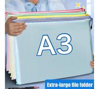 5/10 pièces Sacs à fermeture éclair imperméables à grande grille - A3/A4/B4/A5/B5/B6 Transparent, durable. Organisateurs de documents pour étudiants et professionnels, idéal pour le stockage de papier