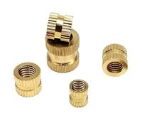 5/10pc M6 M8 Laiton Cuivre Thermofusible Moulage Par Injection De Chaleur Impression 3D Filetage Moleté Écrou D'insertion(Long 14mm,10pcs M6(OD 10mm))