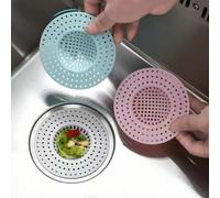 5/2 pièces Passoire d'évier de cuisine, produit en plastique, filtre de drain de salle de bain, attrape-cheveux en maille pour salle de bain, filtre de drain de sol, outil de cuisine 5 pièces de coule