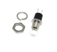 5/20/100 pièces 7mm interrupteur à bouton-poussoir momentané, PBS-110 NO NC auto-réinitialisation ON OFF Micro interrupteur for le contrôle de Circuit électronique bricolage(PBS-111 NC White,100pcs)