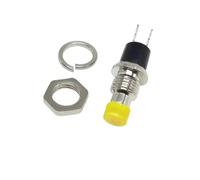 5/20/100 pièces 7mm interrupteur à bouton-poussoir momentané, PBS-110 NO NC auto-réinitialisation ON OFF Micro interrupteur for le contrôle de Circuit électronique bricolage(PBS-111 NC Yellow,100pcs)