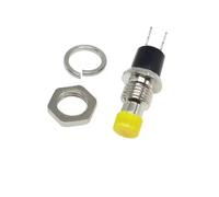 5/20/100 pièces 7mm interrupteur à bouton-poussoir momentané, PBS-110 NO NC auto-réinitialisation ON OFF Micro interrupteur for le contrôle de Circuit électronique bricolage(PBS-110 NO Yellow,5pcs)