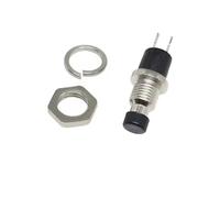 5/20/100 pièces 7mm interrupteur à bouton-poussoir momentané, PBS-110 NO NC auto-réinitialisation ON OFF Micro interrupteur for le contrôle de Circuit électronique bricolage(PBS-111 NC Black,100pcs)