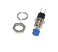 5/20/100 pièces 7mm interrupteur à bouton-poussoir momentané, PBS-110 NO NC auto-réinitialisation ON OFF Micro interrupteur for le contrôle de Circuit électronique bricolage(PBS-110 NO Blue,100pcs)