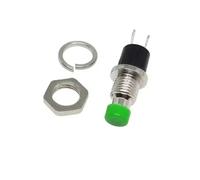5/20/100 pièces 7mm interrupteur à bouton-poussoir momentané, PBS-110 NO NC auto-réinitialisation ON OFF Micro interrupteur for le contrôle de Circuit électronique bricolage(PBS-110 NO Green,5pcs)