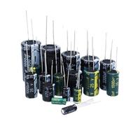 5-20 pièces 47UF 100UF 220UF 330UF 470UF 680UF 1000UF 1500UF 2200UF 10V 16V 25V 50V-450V condensateur en aluminium haute fréquence basse(50v1000uf 20PCS)