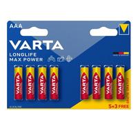 5+3 Piles Alcalines AAA / LR03 Varta LongLife Max Power