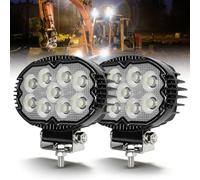 5.5" Phare de Travail LED Ovale, Projecteur LEDs Voiture 12V 24V 60W IP68 Etanche Feux de Travail pour pelleteuse Camion Tracteur