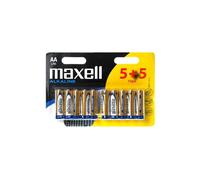 5+5 Piles Alcalines AA / LR6 Maxell Alkaline