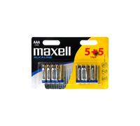 5+5 Piles Alcalines AAA / LR03 Maxell Alkaline