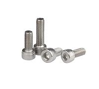 5-50pcs M1.4-M8 à six pans creux Vis à tête 304 en acier inoxydable Boulon DIN912, M3x8mm(50Pcs)