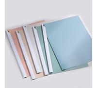 5 Baguette Reliure A4 Transparent Plastique, Barre de Serrage Pivotante pour Gagner du Temps et de L'énergie (Couleur A)