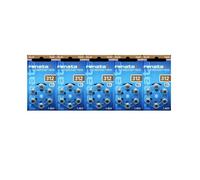 5 Blister de 6 piles auditives RENATA ZA312 ZINC AIR MARRON -