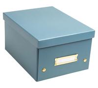 5 boîtes de rangement Neo Deco, format DIN A5, 20x26x15 cm, couleur bleu canard