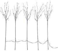 5 branches décoratives lumineuses 90 cm 30 LED blanc chaud [Lunartec]