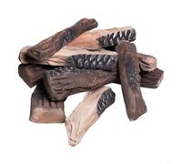 5 Bûches Artificielles Décoratives pour Cheminée Bioéthanol | Pour bioéthanol et pour gaz, aspect pour bois naturel, texture réaliste, décoration intérieure élégante